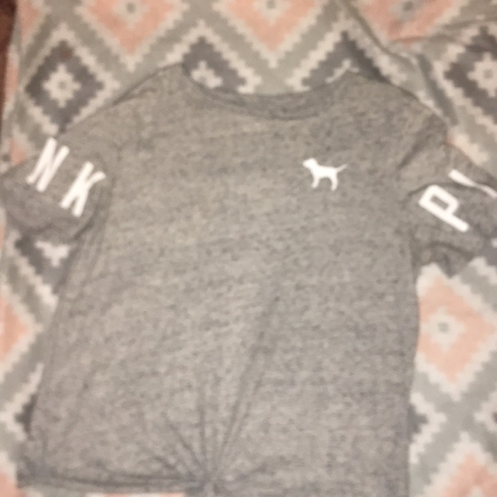 vs pink crop top